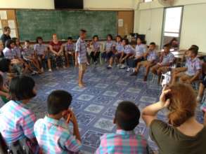 Tamar Volunteers teaching at an English Camp