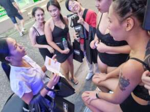 Distribution of Christmas Bags into the Bars