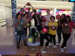 Goodbye bowling for Alinda and Rik
