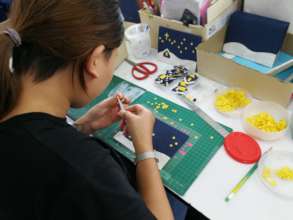 Working on beautiful Christmas Cards