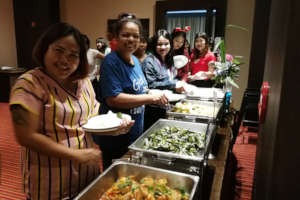 Food at Tamar Christmas Party