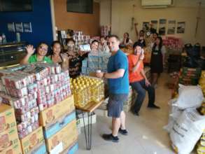 Tamar Team packing the bags