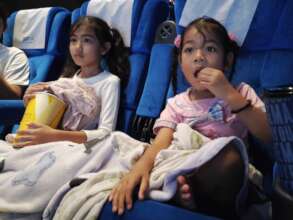 First time in the cinema - enjoying it!