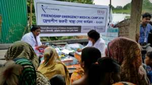 Friendship teams providing medical support