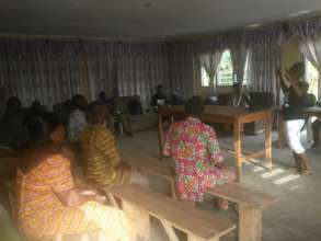 Sensitization with chiefs and household heads