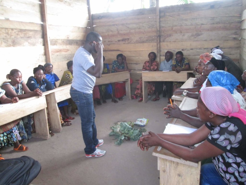 Women receiving training on agric-business