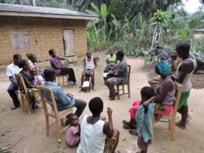 Group discussion during field study