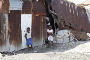 Children in Cite Soleil in October