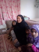 Beneficiary: a displaced family in Kabul