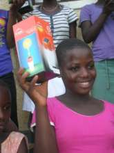 We provided solar lights to enable them read