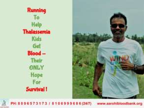 Marathon Runner Running in Support