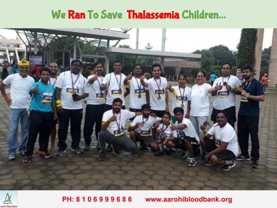 Team Aarohi Running in Support of Thalassemia