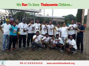 Team Aarohi Running in Support of Thalassemia