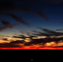 Sunset at the desert