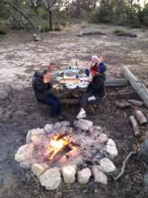 Volunteers last project supper