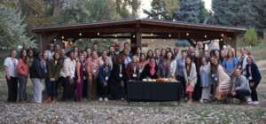 Team photo at farm
