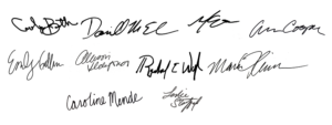 Chef Ann Staff Signatures