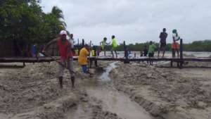 Saving the flooding town in Rincon del Mar.