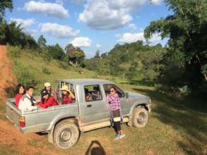 Bringing our group of new teacher interns to farm