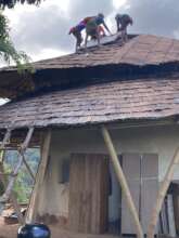 Reinstall of solar panels on new bamboo roof