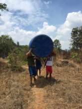 First water catchment container preparations