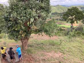 Building of new water catchment tanks at the farm