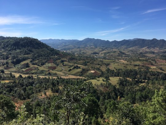 The valley with 14 ethnic villages networking with