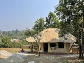 Small house in village used as training