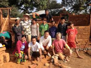 Mud brick classroom in Myitkyina, Kachin State