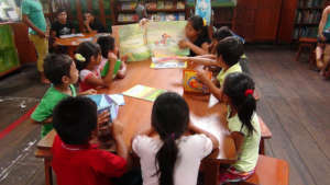Story time in the library