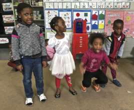 GROW preschoolers and a Lifeplayer MP3