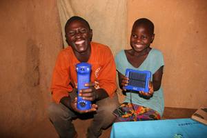 Jean de Dieu and Helene receive their Lifelight