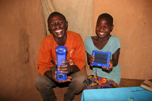 Jean de Dieu and Helene receive their Lifelight