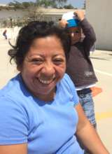 Flori and her son after exercise!
