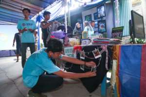 Preparing the exhibition