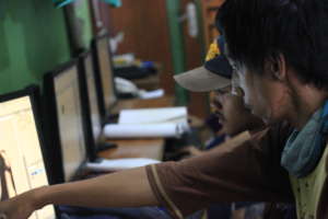 Fajrin shared with his team