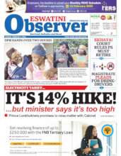 Electricity Hike headline from The Observer