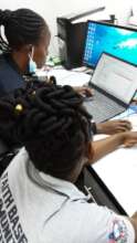 Staff using the patient managment system