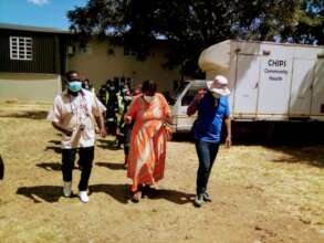 MoH staff at the clinic