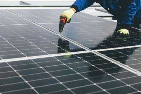 Solar panel installation