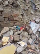 Destruction caused by the earthquake!