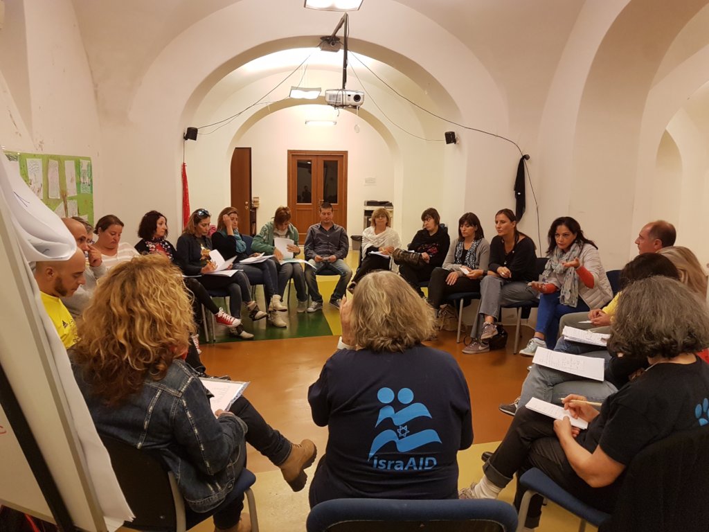 The 25 participants during the training in October