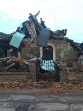 House still in ruins, October 2017