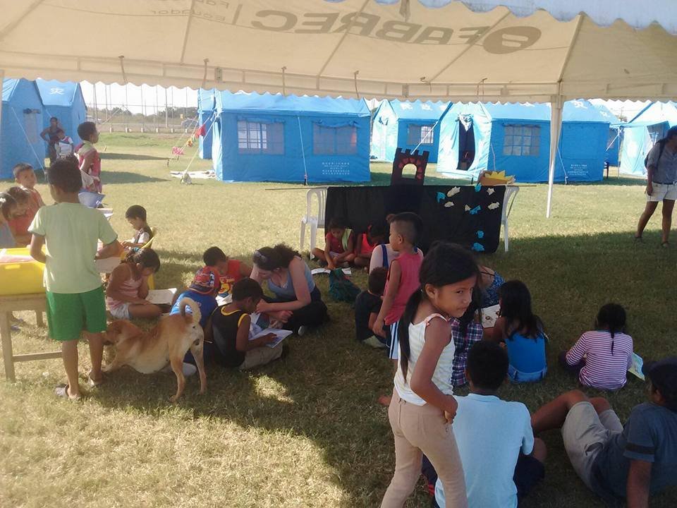 Earthquake Relief for Children in Shelters