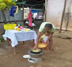 Monday preparing food for sale