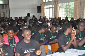 Girls at the leadership camp