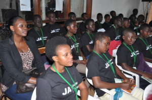 Girls at the JA Leadership camp