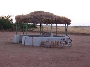 Cooking pavilion next to the school