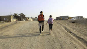 On the way to school