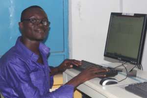 Alfred happily learning accounting